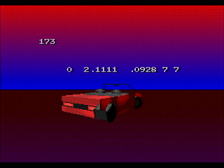 Sega Saturn Game Basic - My Car (texture scroll demo) by Yukun Software - Screenshot #3
