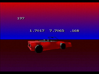 Sega Saturn Game Basic - My Car (texture scroll demo) by Yukun Software - Screenshot #4