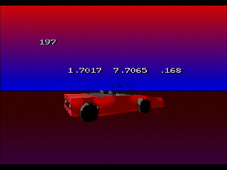 My Car (texture scroll demo) by Yukun Software - Screenshot #4 Sega Saturn Game Basic - My Car (texture scroll demo) by Yukun Software - Screenshot #4