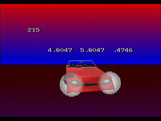 Sega Saturn Game Basic - My Car (texture scroll demo) by Yukun Software - Screenshot #5
