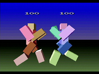 Sega Saturn Game Basic - Poly-Fighter Zero by Yukun Software - Screenshot #2