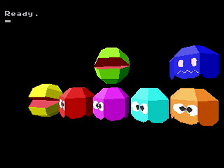 Sega Saturn Game Basic - Poly Pac by Yukun Software - Screenshot #1