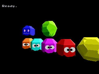Poly Pac by Yukun Software - Screenshot #2 Sega Saturn Game Basic - Poly Pac by Yukun Software - Screenshot #2