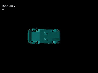 Sega Saturn Game Basic - Polygon TEST PROGRAM - porsche by Gary Brooks - Screenshot #2