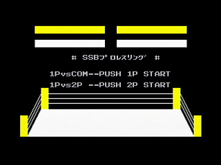 Sega Saturn Game Basic - Pro-Wrestling (Update) by RURUN - Screenshot #1