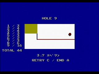 Putter Golf by RURUN - Screenshot #11 Sega Saturn Game Basic - Putter Golf by RURUN - Screenshot #11