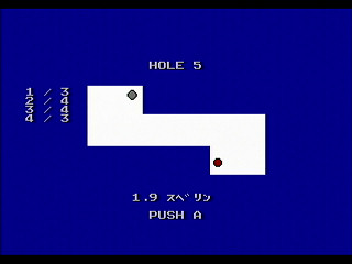 Putter Golf by RURUN - Screenshot #6 Sega Saturn Game Basic - Putter Golf by RURUN - Screenshot #6