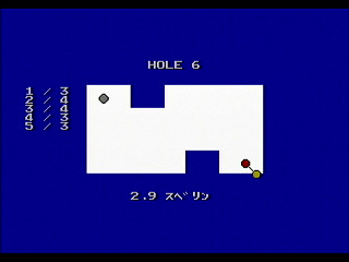 Putter Golf by RURUN - Screenshot #7 Sega Saturn Game Basic - Putter Golf by RURUN - Screenshot #7