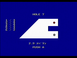 Putter Golf by RURUN - Screenshot #8 Sega Saturn Game Basic - Putter Golf by RURUN - Screenshot #8