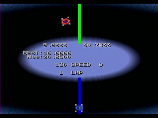 Sega Saturn Game Basic - Car Racer by Yukun Software - Screenshot #3