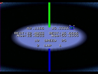 Sega Saturn Game Basic - Car Racer by Yukun Software - Screenshot #4