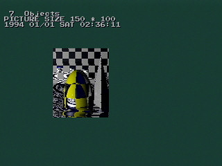 Sega Saturn Game Basic - Ray Tracing no Sample by Kuribayashi - Screenshot #3