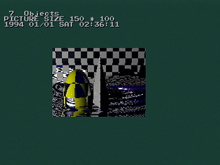 Ray Tracing no Sample by Kuribayashi - Screenshot #4 Sega Saturn Game Basic - Ray Tracing no Sample by Kuribayashi - Screenshot #4