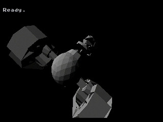 Sega Saturn Game Basic - Polygon TEST PROGRAM - robotank by Gary Brooks - Screenshot #2