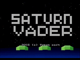 Sega Saturn Game Basic - Saturn Vader by Yukun Software - Screenshot #1