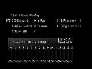 Sega Saturn Game Basic - Sound Display v02 by Yukun Software - Screenshot #1