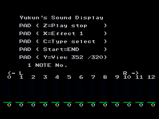 Sega Saturn Game Basic - Sound Meter by Yukun Software - Screenshot #1