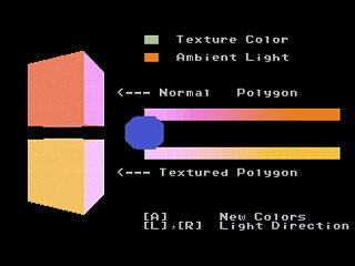 Sega Saturn Game Basic - Texture Tsuki to Soudenai Polygon no Shoku no Chigai by Junk Box - Screenshot #4