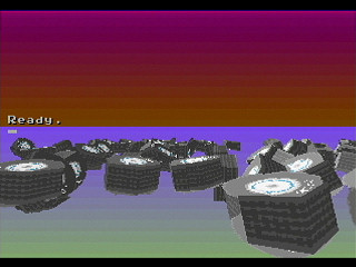 Sega Saturn Game Basic - Polygon Sample - tire02 by Yukun Software - Screenshot #2