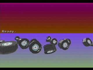 Sega Saturn Game Basic - Polygon Sample - tire02 by Yukun Software - Screenshot #3