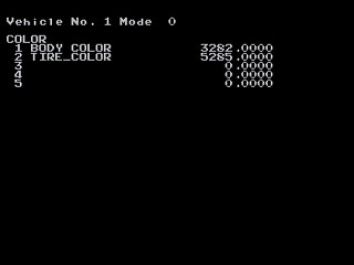 Vehicle v1.21 by Kuribayashi - Screenshot #4 Sega Saturn Game Basic - Vehicle v1.21 by Kuribayashi - Screenshot #4