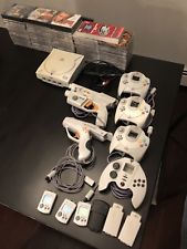 Sega Dreamcast Auction - Sega Dreamcast White Console with 6 Controllers, 86 Games, 3 VMUs & 3 Rumble Pack