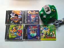 Sega Dreamcast Auction - Sega Dreamcast lot of 5 games plus green controller