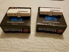 Sega Dreamcast Auction - 2 Sega Dreamcast Broadband Adapter (US HIT-0400) + 2 Box + 1 Manual