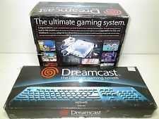 Sega Dreamcast Auction - Sega Dreamcast HKT-3020 Console with SK-1502 Keyboard Lot