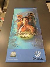 Sega Dreamcast Auction - Original Shenmue Plastic / Vinyl Shop Display Poster