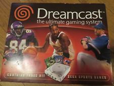 Sega Dreamcast Auction -  Sega Dreamcast Beige Sports Console New in Box with 3 games