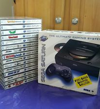 Sega Saturn Auction - Saturn lot with console and 15 games