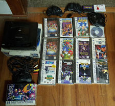 Sega Saturn Auction - US Sega Saturn Black Console with 12 games