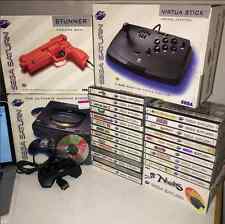 Sega Saturn Auction - US Sega Saturn Console with 25 Games