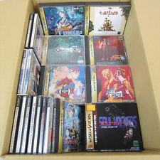 Sega Saturn Auction - Lot of 100 JPN Sega Saturn games with free shipping