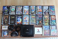 Sega Saturn Auction - PAL Sega Saturn with 21 games