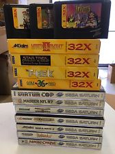 Sega Saturn Auction - 20 Sega Saturn, Genesis 32x Retro Video Game CIB Wholesale Lot