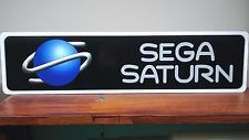 Sega Saturn Auction - Sega Saturn Logo Aluminum Sign