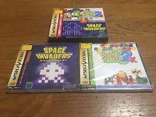 Sega Saturn Auction - Puzzle Bobble 2X & Space Invaders Double Pack JPN