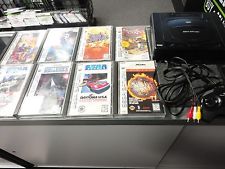 Sega Saturn Auction - Sega Saturn Black Console with games