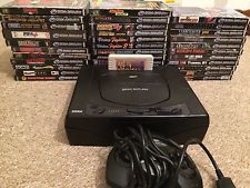 Sega Saturn Auction - Sega Saturn Black Console with 34 Games