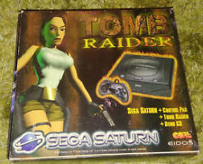 Sega Saturn Auction - PAL Sega Saturn Console Tomb Raider Package