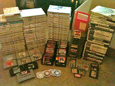 Sega Saturn Auction - Video games lot with a lot of Saturn games...