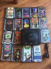 Sega Saturn Auction - PAL Sega Saturn Black Console with 17 Games