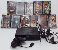 Sega Saturn Auction - PAL SEGA Saturn Video Game Console with 11 Games