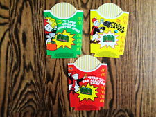 Sega Saturn Auction - McDonald's 1995 Monopoly SEGA SATURN Cardboard French Fry Holders