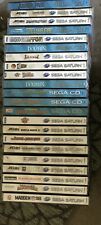 Sega Saturn Auction - Sega Saturn and Sega CD Game Lot