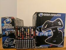 Sega Saturn Auction - Sega Saturn Video Game Console + wheel, 2 controllers and 10 games