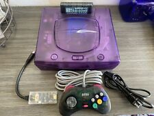 Sega Saturn Auction - Sega Saturn Purple Jewel Rad2x HDMI Phoebe ODE 128GB 4MB RAM Cart Clear Control