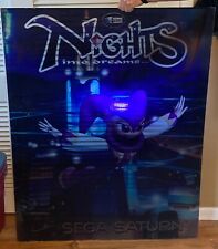 Sega Saturn Auction - LARGE Sega Saturn Nights Into Dreams Plexiglass Promo Light Display Insert
